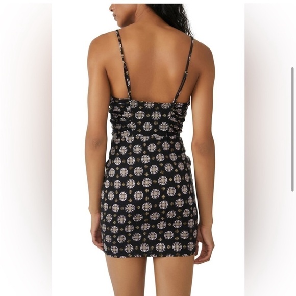 Free People Center of Attention Black Combo Mini Dress - Picture 3 of 5